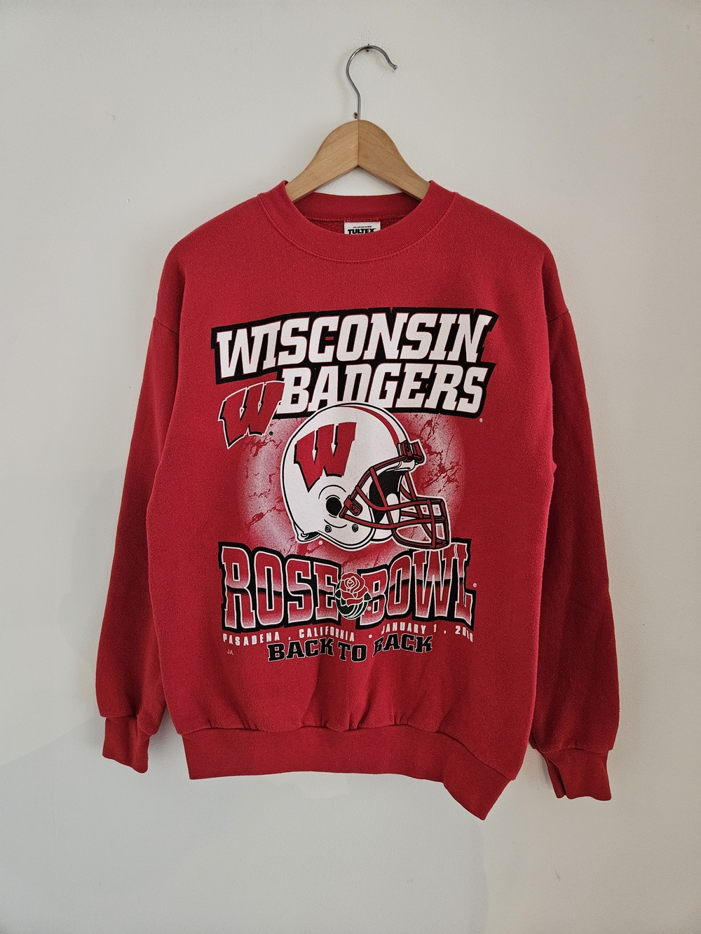 Vintage Wisconsin Badgers Crewneck Sweatshirt Mens Medium Rose Bowl 2002